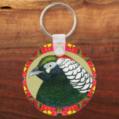 Porte-clés Fleurs et faisan Amherst (Recto)
