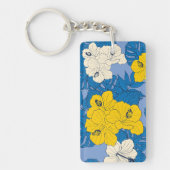 Porte-clés Fleurs et feuilles d'Hibiscus (Devant)