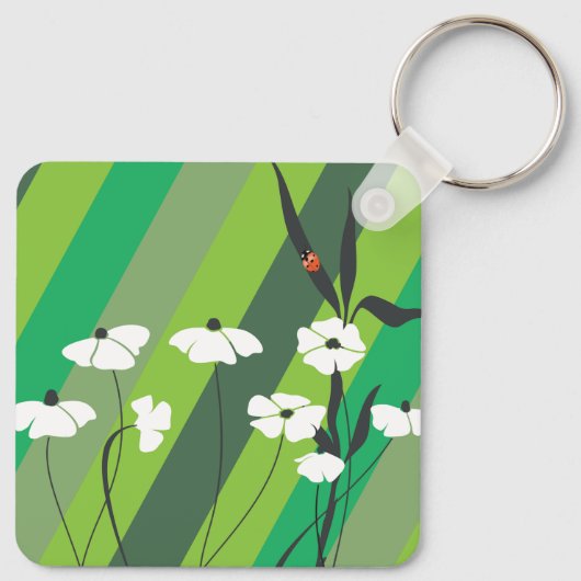 Porte-clés Fleurs Et Porte - clé Ladybug (Dos)