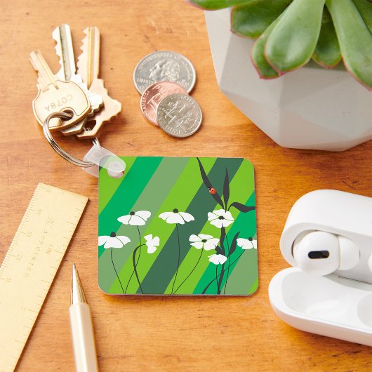 Porte-clés Fleurs Et Porte - clé Ladybug