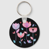 Porte-clés Fleurs Fantaisistes (Verso)