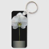 Porte-clés Fleurs | Fleur d'orchidées blanches (Verso)