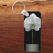 Porte-clés Fleurs | Fleur d'orchidées blanches (Recto)