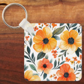 Porte-clés Fleurs Floral Pattern Sublimation-95654 (Recto)