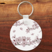 Porte-clés Fleurs flottantes de fleurs de cerisiers (Recto)