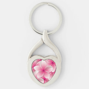 Porte-clés Fleurs frangipaniennes lumineuses