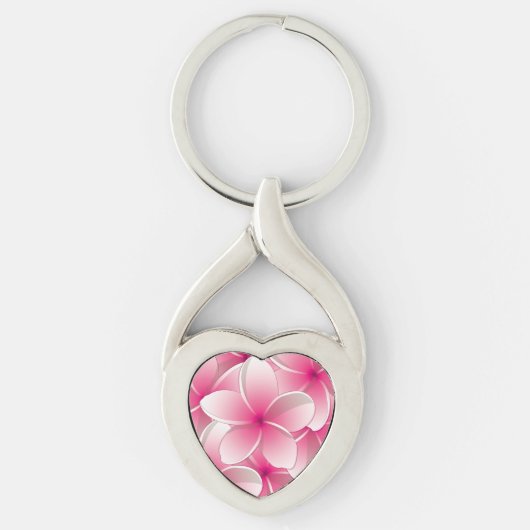 Porte-clés Fleurs frangipaniennes lumineuses (Devant)