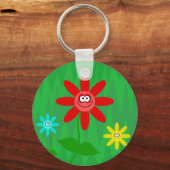Porte-clés Fleurs funky (Recto)