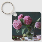 Porte-clés Fleurs | Hydrangées dans Vase (Recto)