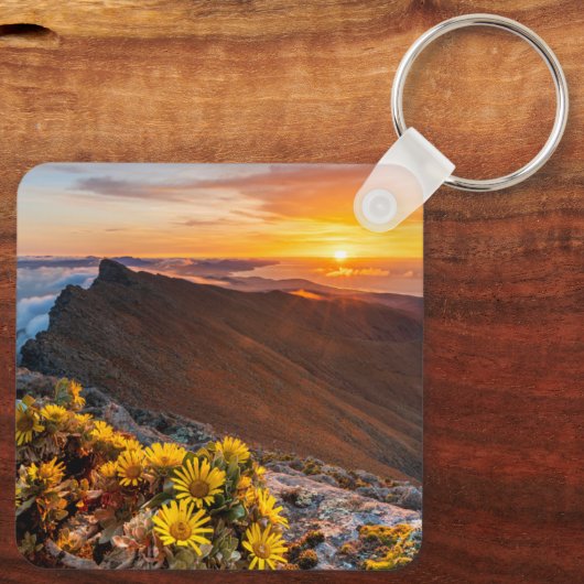 Porte-clés Fleurs | Îles Canaries, Espagne (Verso)