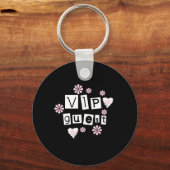 Porte-clés Fleurs invités VIP (Recto)