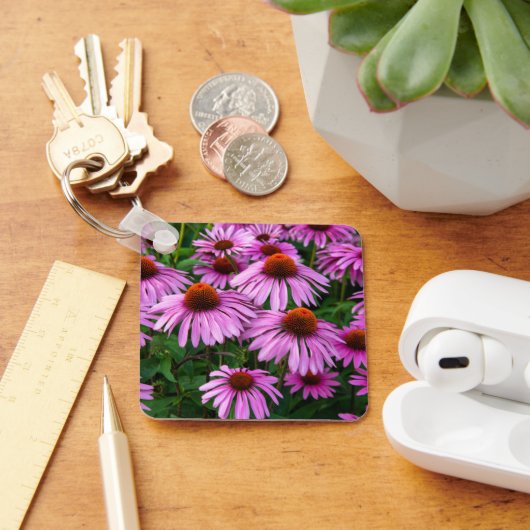 Porte-clés Fleurs | Jardin aux fleurs roses (Bureau)
