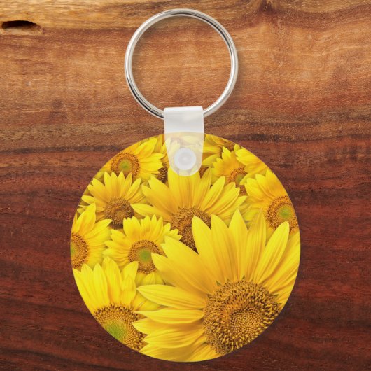 Porte-clés Fleurs jaunes (Recto)