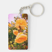Porte-clés Fleurs jaunes (Dos)