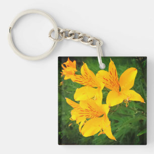 Porte-clés Fleurs jaunes