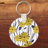 Porte-clés Fleurs jaunes (Recto)