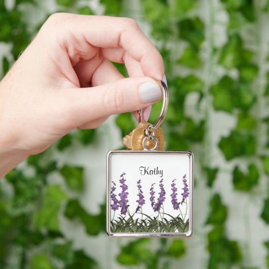 Porte-clés Fleurs Lilac (main)