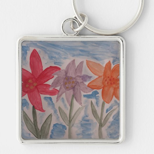 Porte-clés Fleurs Lily (Devant)