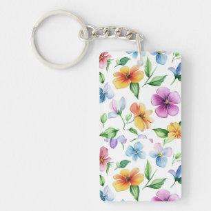 Porte-clés Fleurs Motif Floral Sublimation-95652