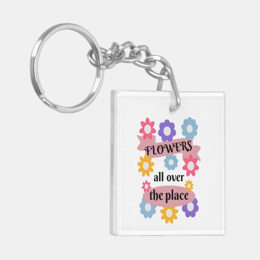 Porte-clés Fleurs partout (Devant gauche)