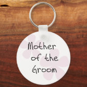 Porte-clés Fleurs Pastel rose Mère de chambre (Recto)