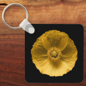 Porte-clés Fleurs | Pavot jaune (Recto)