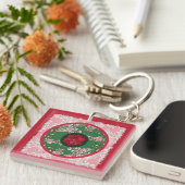 Porte-clés Fleurs pour Noël (Devant Droit)