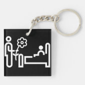 Porte-clés Fleurs Pour Un Porte - clé Patient (Dos)