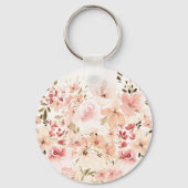 Porte-clés Fleurs printanières florissantes (Verso)