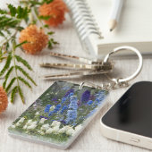 Porte-clés Fleurs printanières le long d'un chemin de jardin, (Devant droit)