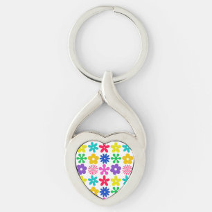 Porte-clés FLEURS RÉTRO super
