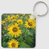 Porte-clés Fleurs | Rivière Balsomroot Columbia, Oregon (Dos)