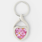 Porte-clés Fleurs roses (Devant)