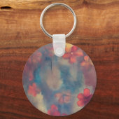 Porte-clés Fleurs roses atténuées (Recto)