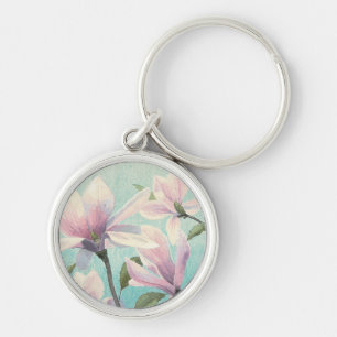 Porte-clés Fleurs roses des sud