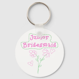 Porte-clés Fleurs roses Jeune Femme De Garde
