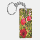 Porte-clés Fleurs rouges (Devant gauche)