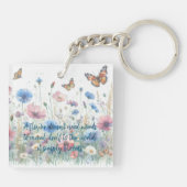 Porte-clés Fleurs sauvages et devis (Dos)