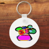 Porte-clés Fleurs soleil fête des mères (Recto)