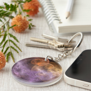 Porte-clés Fleurs spatiales