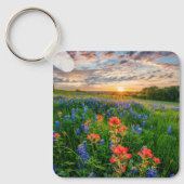 Porte-clés Fleurs | Texas Bluebonnets & Indian Paintbrush (Recto)