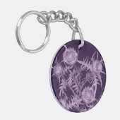 Porte-clés fleurs THISTLE violet fleur motif (Devant gauche)