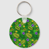 Porte-clés fleurs tropicales (Verso)