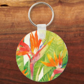 Porte-clés Fleurs tropicales | Oiseau du paradis (Recto)