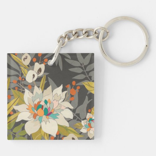 Porte-clés Fleurs Tropiques Twilight (Dos)