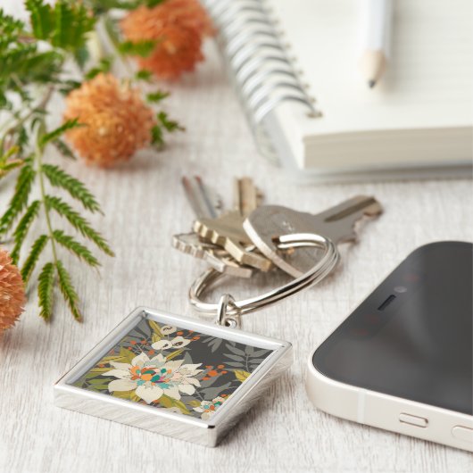 Porte-clés Fleurs Tropiques Twilight (Côté)