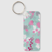 Porte-clés fleurs vertes (Recto)