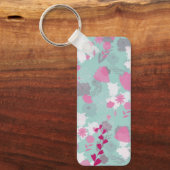 Porte-clés fleurs vertes (Recto)