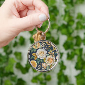 porte-clés fleurs vintage (Main)