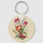 Porte-clés Fleurs vintages I (Verso)